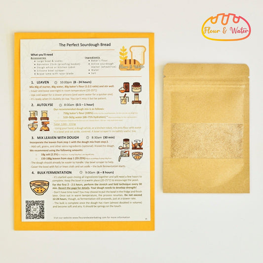 Sourdough Starter Kit - Organic RYE (Dehydrated Wild Yeast) - Flour + Water Baking