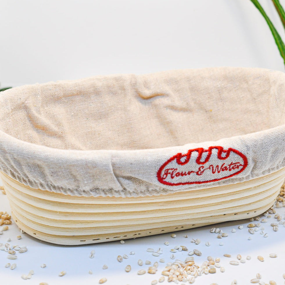 Handmade Indonesian Rattan Bread Proofing Basket (Oval)