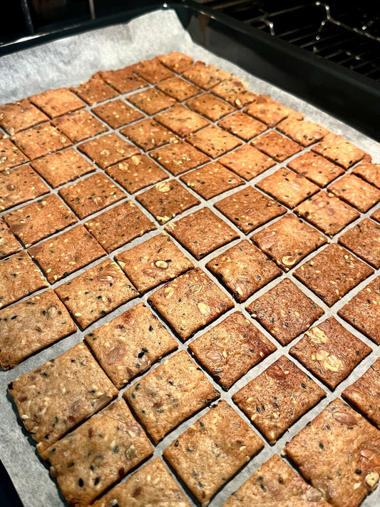 Easy Sourdough Discard Crackers - Flour + Water Baking