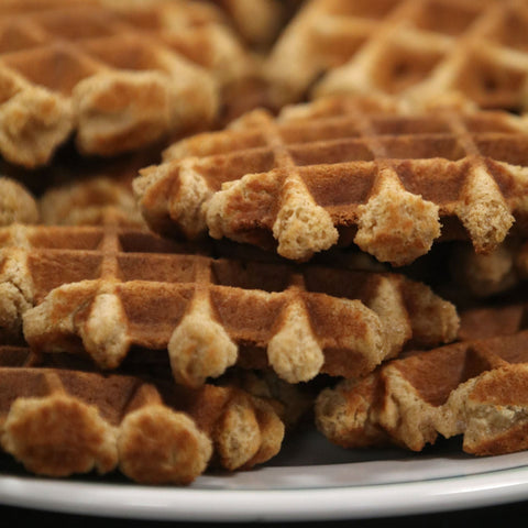 Sourdough Waffles — Crisp Outside, Fluffy Inside