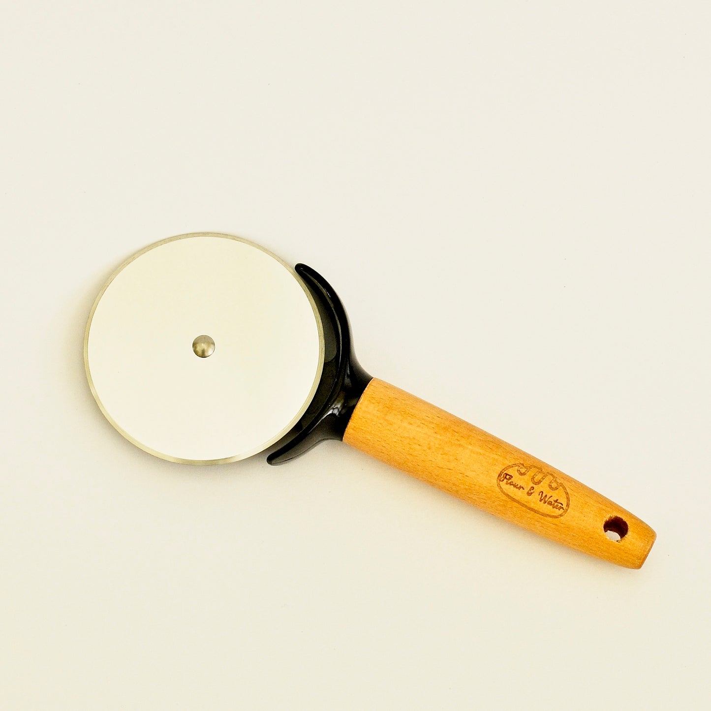 Stainless Steel Pizza Wheel Slicer / Roller Blade with Wooden Handle