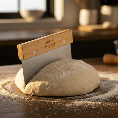 Stainless Steel Bench Scraper / Dough Cutter with Ruler