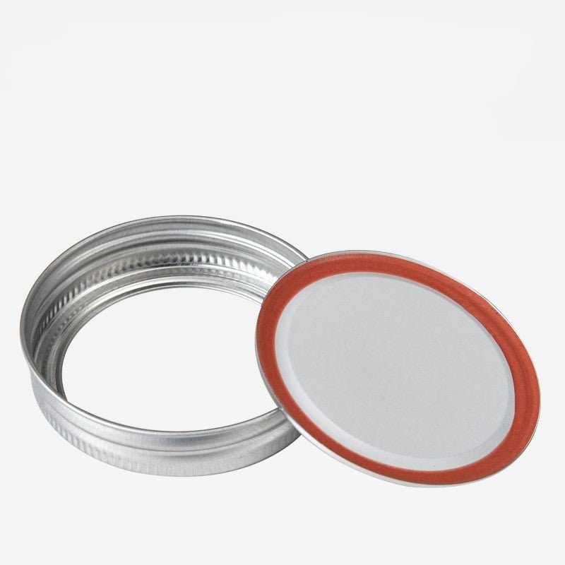 Wide Mouth Mason Jar Lid and Band Set 86mm - Flour + Water Baking