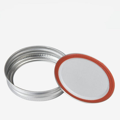 Wide Mouth Mason Jar Lid and Band Set 86mm - Flour + Water Baking