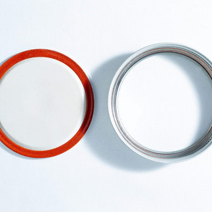 Wide Mouth Mason Jar Lid and Band Set 86mm - Flour + Water Baking