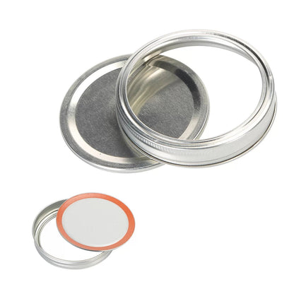 Wide Mouth Mason Jar Lid and Band Set 86mm - Flour + Water Baking