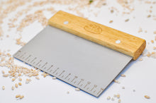 Load image into Gallery viewer, Oak Wood Stainless Steel Dough Cutter
