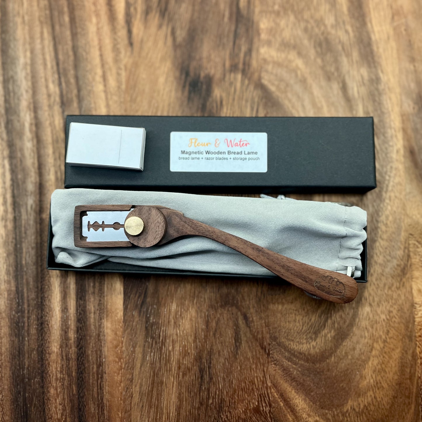 Magnetic Wooden Bread Lame - Artisan Scoring Tool