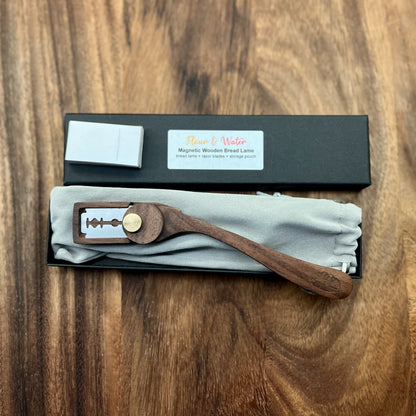 Magnetic Wooden Bread Lame - Artisan Scoring Tool