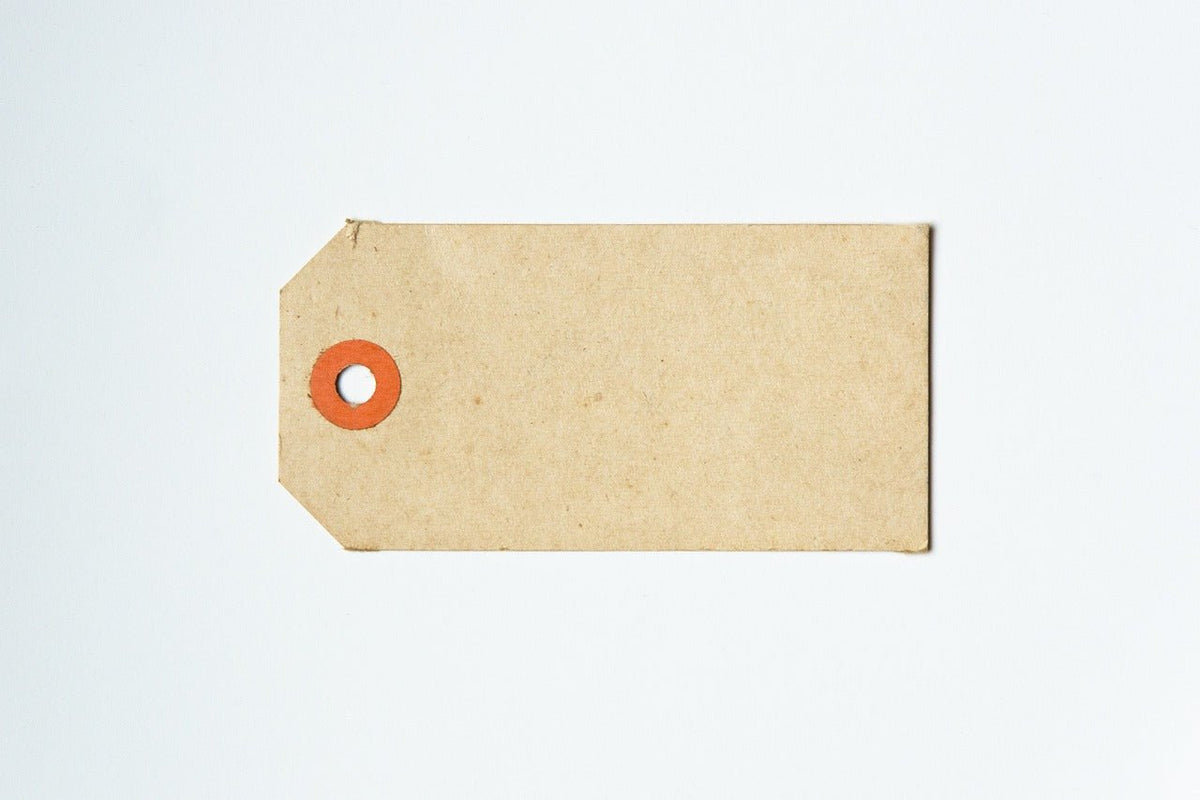 Blank brown kraft gift tag