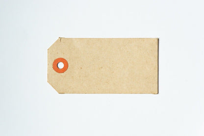 Blank brown kraft gift tag