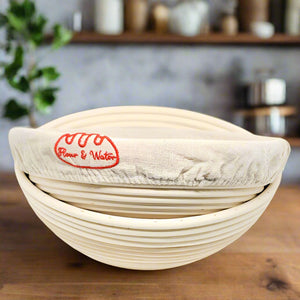 Round Banneton Sourdough Bread Proofing Basket with Cloth Liner