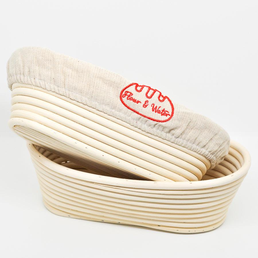 Handmade Indonesian Rattan Bread Proofing Basket (Oval) - Flour + Water Baking