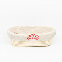 Load image into Gallery viewer, Handmade Indonesian Rattan Bread Proofing Basket (Oval) - Flour + Water Baking

